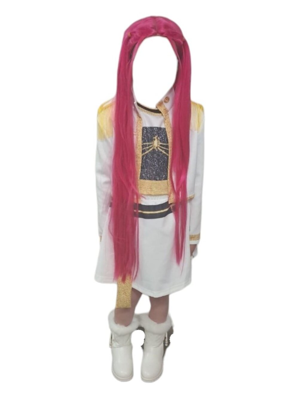 K-Pop Demon Hunters "Mira Costume" Complete Cosplay Set With Wig - Size: 9/10